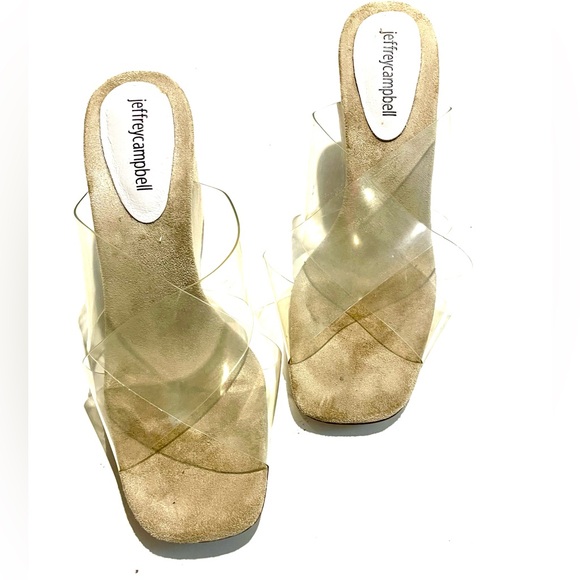 Jeffrey Campbell clear lucite wedges. Size 8.5. - Picture 8 of 9
